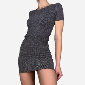 Ribbed sweater dress bodycon dress